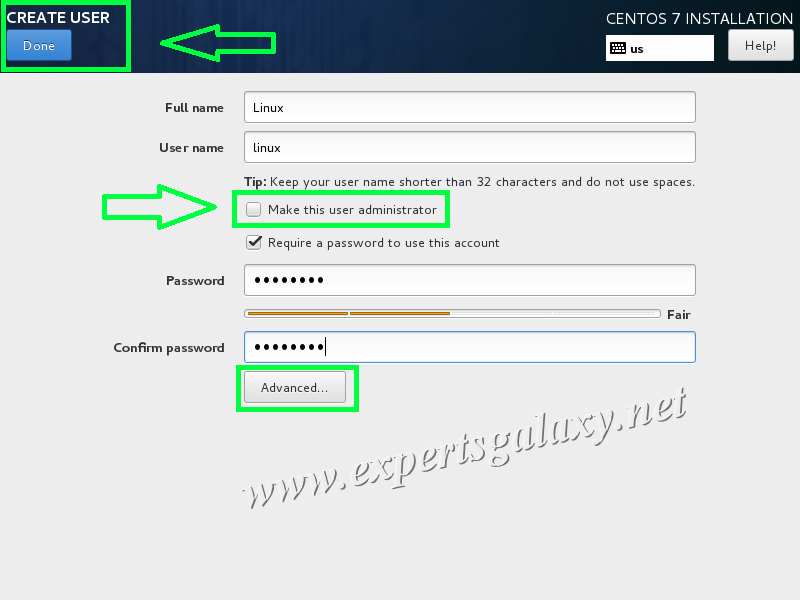 CentOS Linux User Account Creation