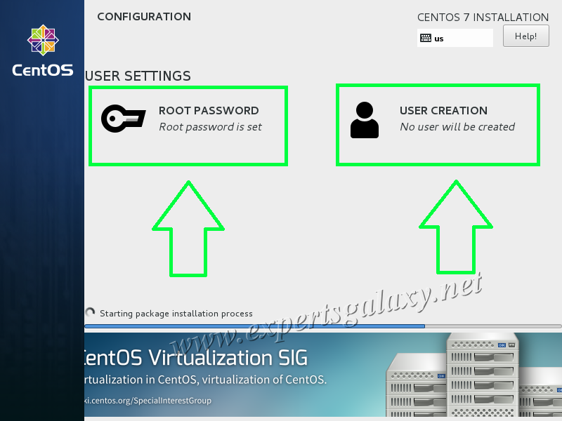 CentOS User Creation During Installation