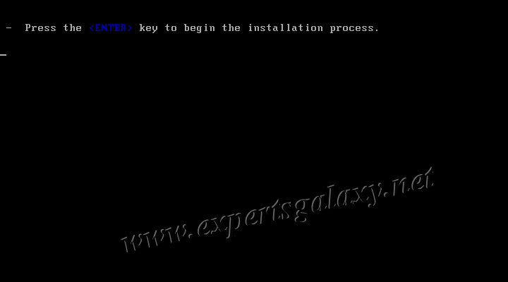 Press Enter For CentOS Installation